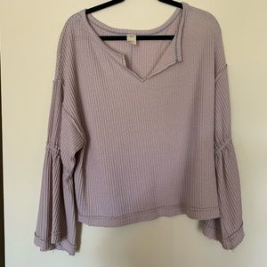 Free People “We The Free” Bell sleeve shirt. Small